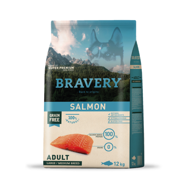 Bravery Adulto Raza Mediana/Grande Salmón